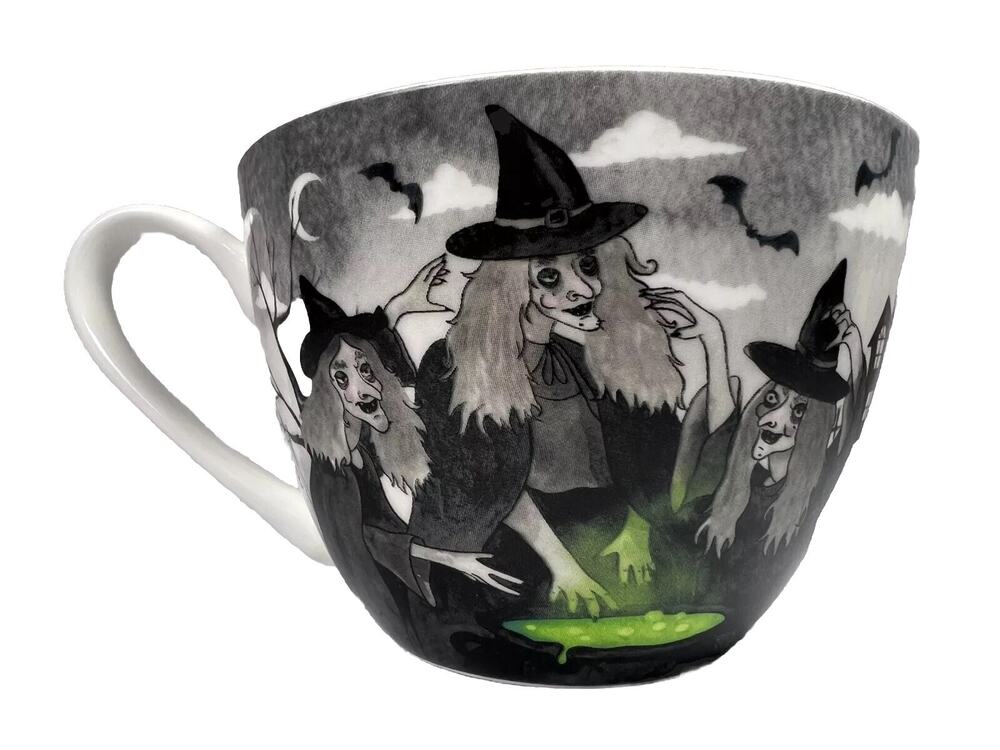 PORTOBELLO BY DESIGN HALLOWEEN WICKED WITCHES COFFEE MUG/CUP BNWT